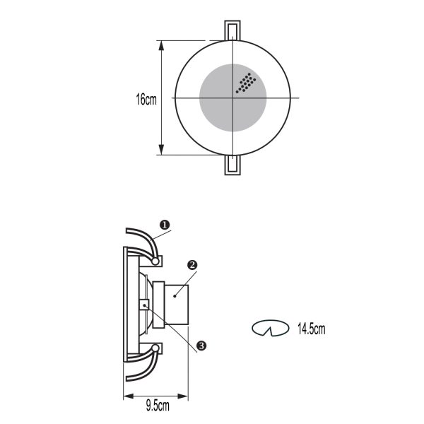 CEILING SPEAKER 4'' WHITE 6W BOSCH LBC3951/11 - Image 2