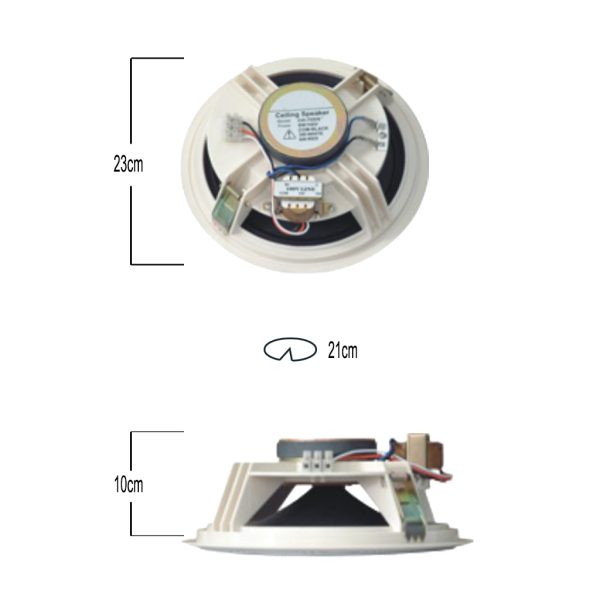 CEILING SPEAKER 8'' WHITE 6W - Image 2