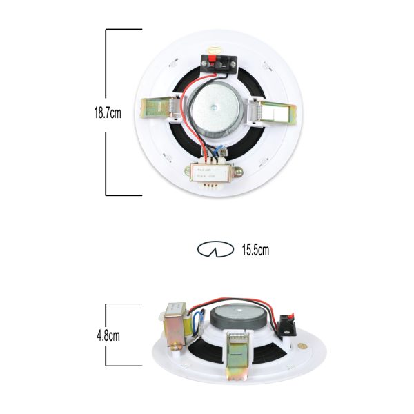 CEILING SPEAKER 5'' WHITE 6W - Image 2