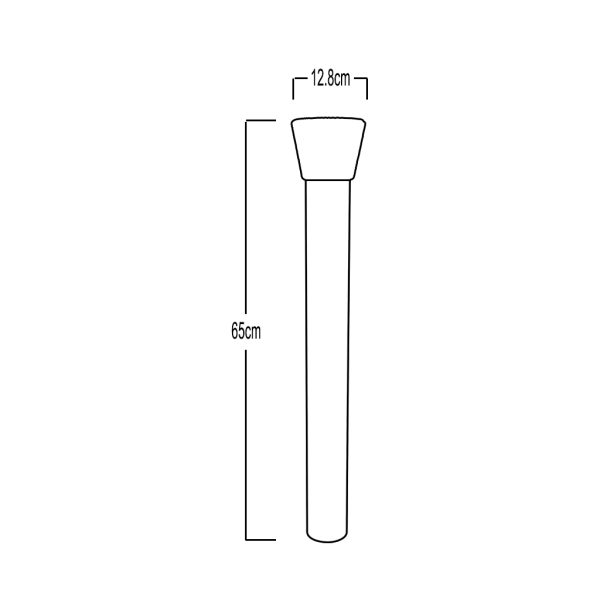 BOLLARD GEM E27 IP44 BLACK MAX 15W - Image 2