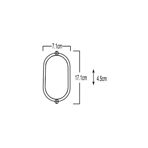Επίτοιχο φωτιστικό Band Led 8W 4000K IP65 Μαύρο PC l17.1d7.1h4.5cm 185-260V Seaside Class@@ - Image 2