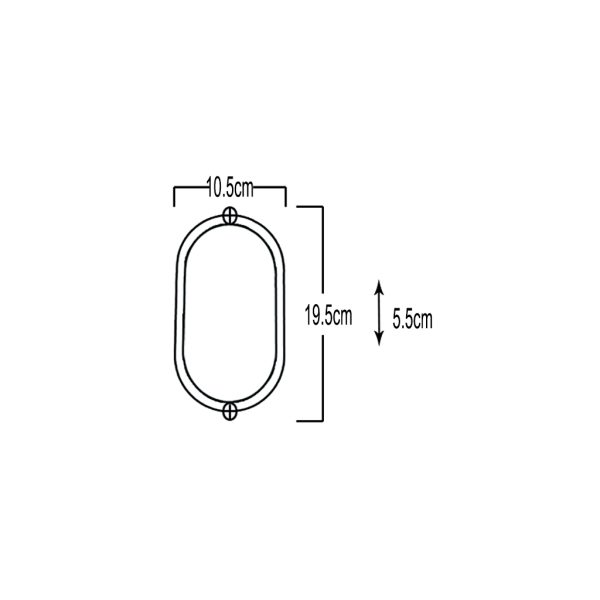 Επίτοιχο Φωτιστικό Band Led 14W 4000K IP65 Μαύρο PC l19.5d10.5h5.5cm 185-260V Seaside Class@@ - Image 2