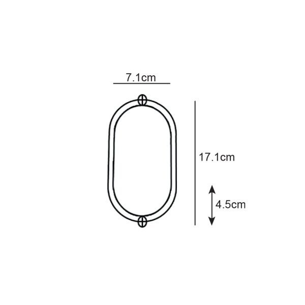 Επίτοιχο Φωτιστικό Band Led 8W 3000-4000-6500K IP65 Λευκό PC l17.1d7.1h4.5cm 185-260V Seaside Class - Image 3