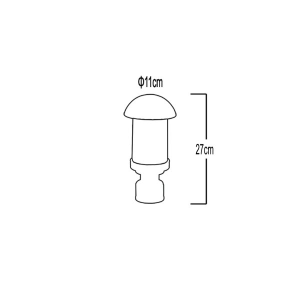 GARDEN LIGHT GL-29 E27 20W BLACK - Image 2
