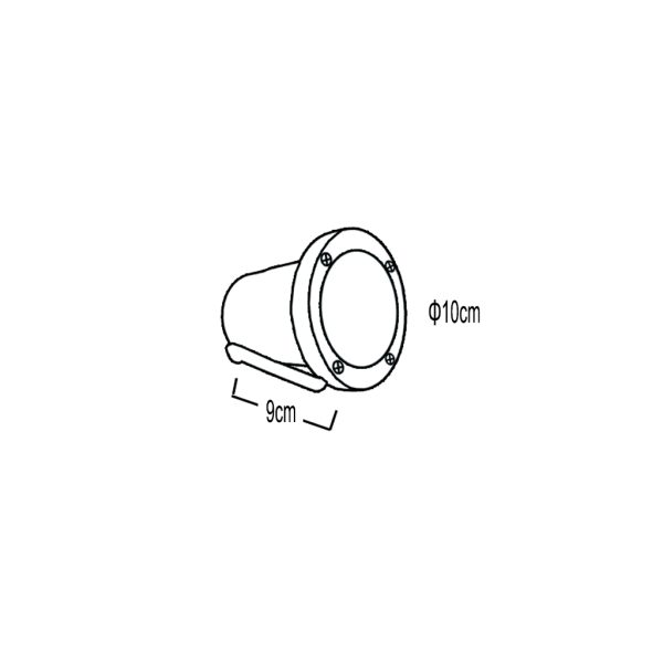 GL-810 WHITE LAMPHOLDER GU10 WITHOUT SPIKE - Image 2