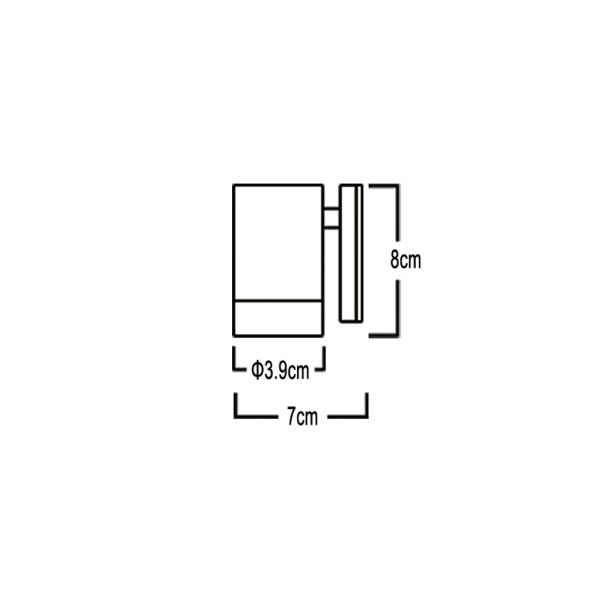 Led fitting Mini White 3W 3000K 10° IP44 d3.9 h8cm - Image 3