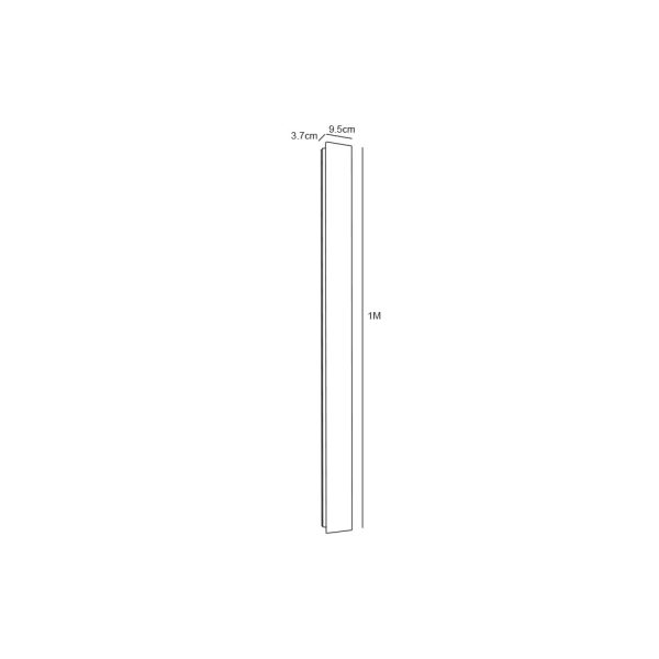 Surface Mounted Fitting Lino Led 21W 3000K Black IP65 l100d9,5h3,7cm 230V Class I 3 Years Warranty - Image 4