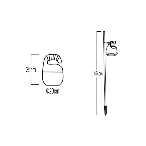 Επιτραπέζιο φωτιστικό Led Hang WRGB 3W IP66 - Image 3