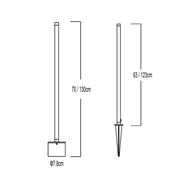 Φωτιστικό Lotus Led 9W 24Vdc 60cm 3000K 2 Στυπιοθλίπτες 1m 2x0.50mm2 - Image 8