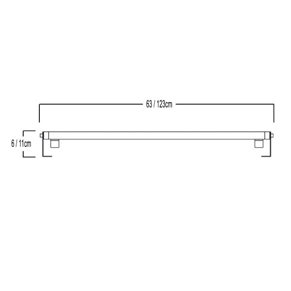 Φωτιστικό Lotus Led 18W 24Vdc 120cm 3000K 2 Στυπιοθλίπτες 1m 2x0.50mm2 - Image 7