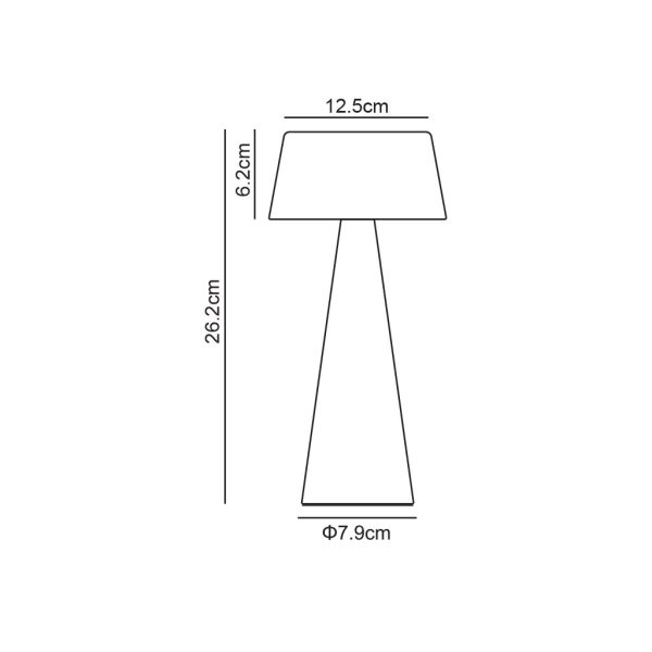 Επιτραπέζιο Ηλιακό Φωτιστικό Solario 3W IP44 Terracotta 3000K 2000mAh h26.2d12.5cm Dim 1m USB-C - Image 3