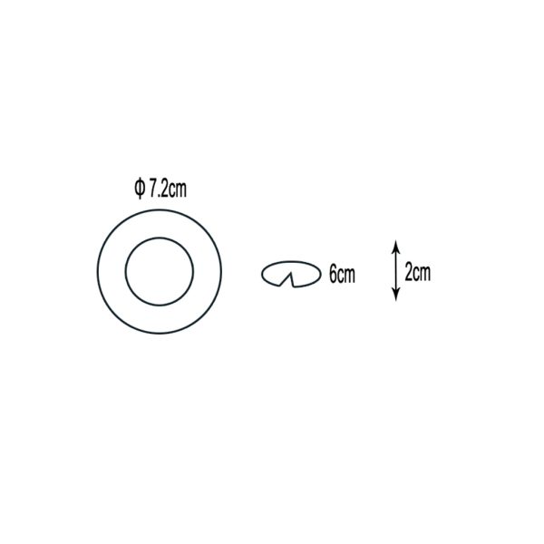 Recessed Downlight NC1163 BK Chrome/Black GU10 50W 220V  h2d7.2cm Cutout 6cm - Image 2