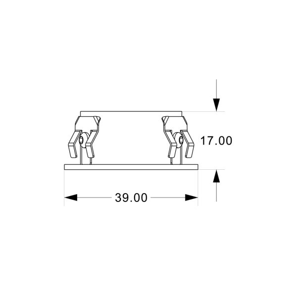 Trim Πλαίσιο Tera Λευκό (Sandy) d3.9h1.7cm (για 6W Φωτιστικό) - Image 4