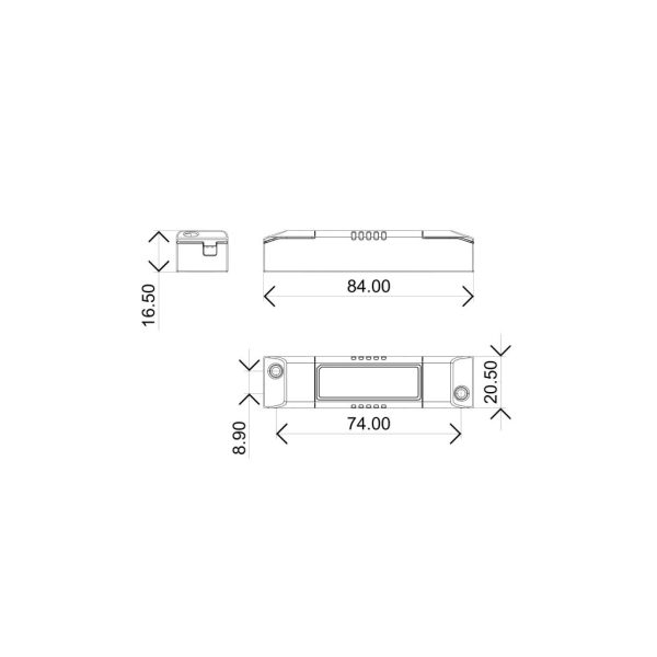Tροφοδοτικό Eaglerise 6W 150mA OUT:27-40VDC IN:176-264VAC l8.4w2.05h1.65cm 5έτη εγγύηση - Image 2
