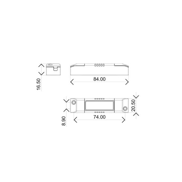 Tροφοδοτικό Eaglerise 10W 220mA OUT:30-42VDC IN:198-264VAC l8.4w2.05h1.65cm 5έτη εγγύηση - Image 2