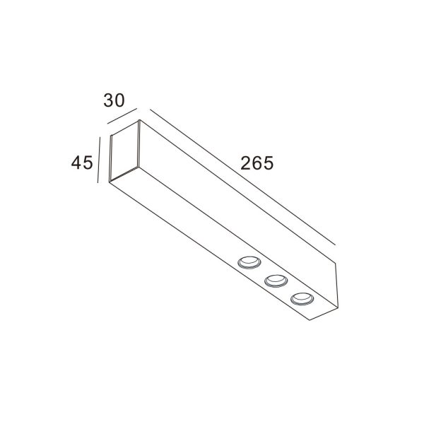 Φωτιστικό Οροφής Blend 4 Λευκό Led 15W 2700K CRI>90 36° l26.5w3h4.5cm 230V 5έτηΕγγύηση BridgeluxChip - Image 2