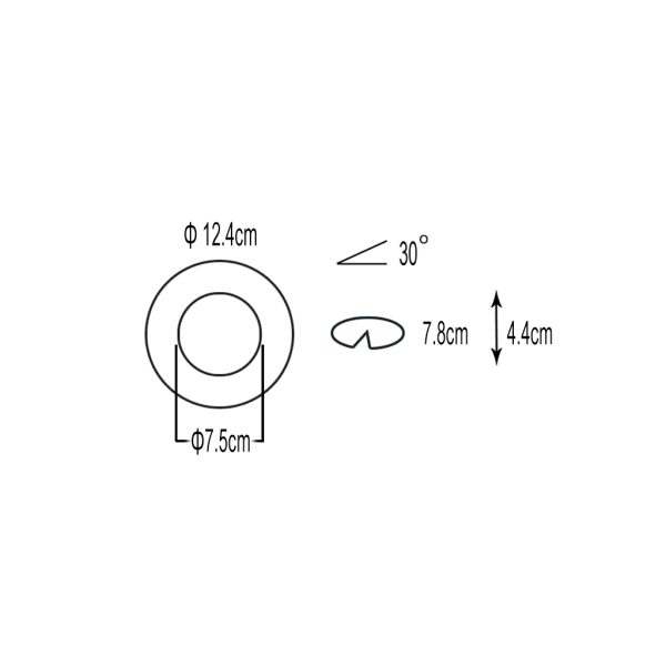 Recessed Trimless Metal Downlight Lord GU10 White (Sandy) - Image 4