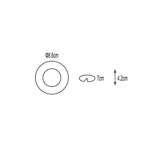 Χωνευτό Φωτιστικό Ira GU10 Μαύρο PC Seaside Class Max10W d86h42mm Kοπή 70mm - Image 3