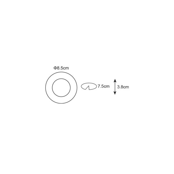 Recessed Downlight Eko Round White (Sandy) Gu10 Max 50W d8.5h3.8cm Cutout 7.5cm - Image 4