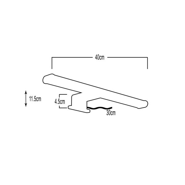 WALL MOUNTED FITTING CONTRO LED 8W 4000K IP44 WIH IP44 CONNECTION BOX WITH BASE FOR WC40-7 WALL MOUNT CHROME - Image 4