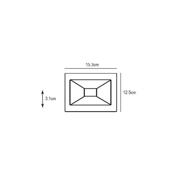 Προβολέας  Band  Led 30W 3CCT 3000-4000-6000K IP65 Μαύρος 230V h12.5w15.3d3.1cm - Image 2