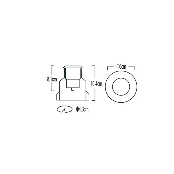Underground Fitting Eti 3W 10° 3000K IP68 3W ST304  Body & Frame - Image 3
