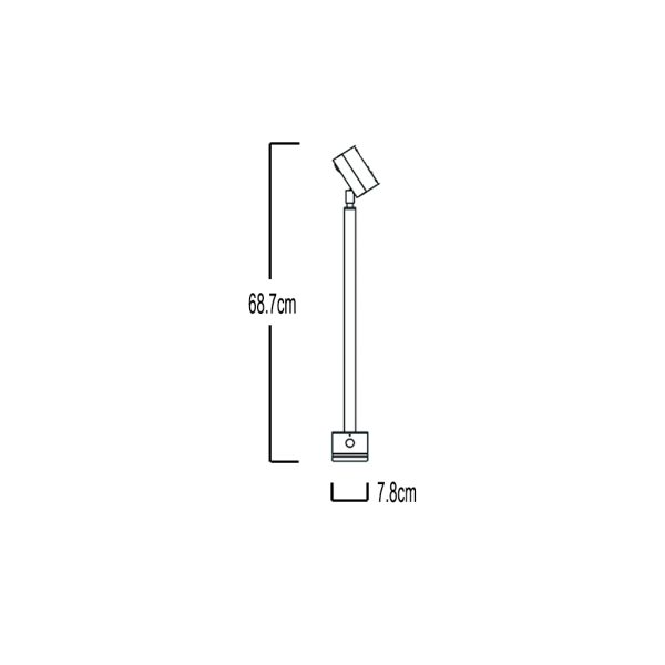 LD341BT SILVER 1X3W 3000K IP44 - Image 2