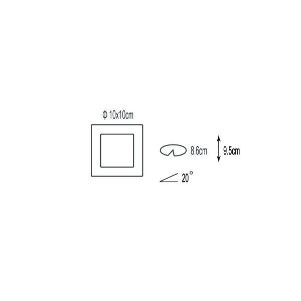 SPOT LIGHT NC572M-1 ALUMINIUM - Image 3