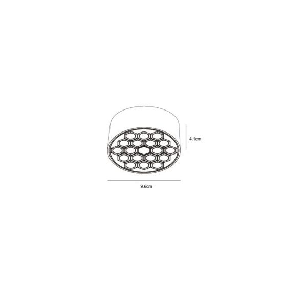 Φωτιστικό Οροφής Led Crudo 12W Μαύρο(Sandy) 3000K 90° CRI>90 230V d9.6h4.1cm, Αλουμινίου - Image 2