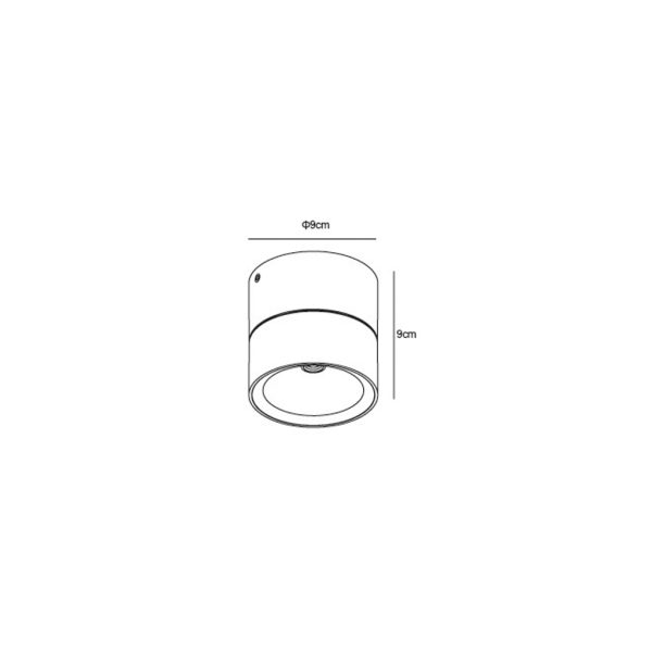 Adjustable Led Fitting Goran Dark Grey (Sandy) 12W IP54 3000K 65° 220-240VAC w9h9cm - Image 4