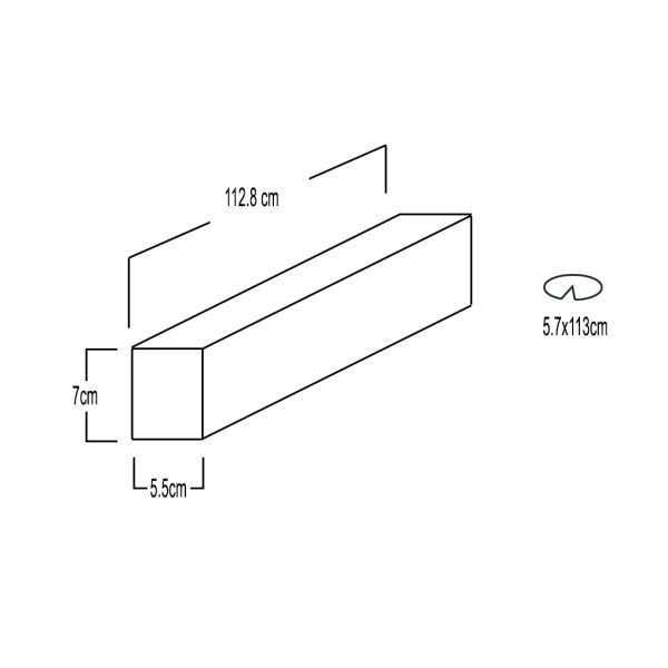Φωτιστικό Paz Led 112.8cm 46W 4000Κ Λευκό 4950lm 100° 5 Έτη Εγγύηση @@ - Image 4
