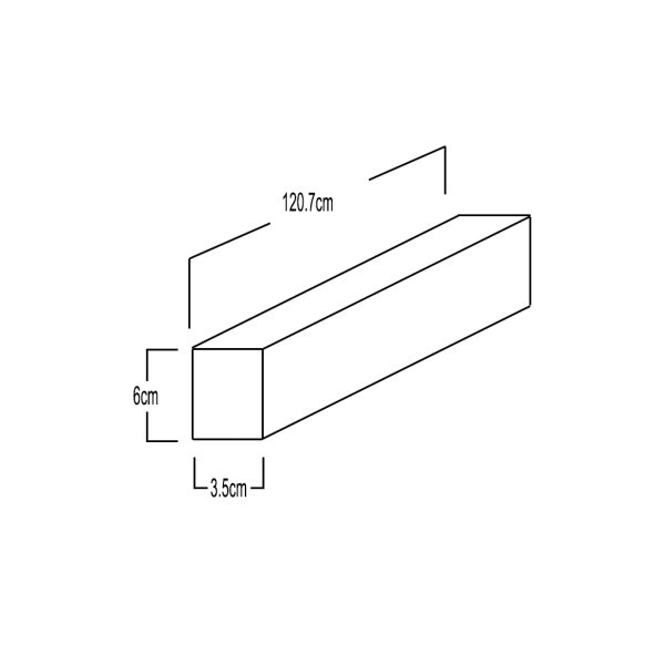 LIGHT FITTING MINI PAZ LED 120.7x3.5x6cm 46W 4000Κ  ΜΑΥΡΟ 4950lm 50⁰ 5ΕΤΗ ΕΓΓΥΗΣΗ PHILLIPS CHIP&TRIDONIC DRIVER - Image 5