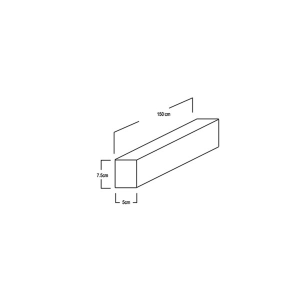 Εξωτερικό Φωτιστικό Leon Μαύρο Led 150*5*7.5cm 40W 3CCT Change 3000/4000/6500Κ,110°,5έτη εγγύ,1000mA - Image 5