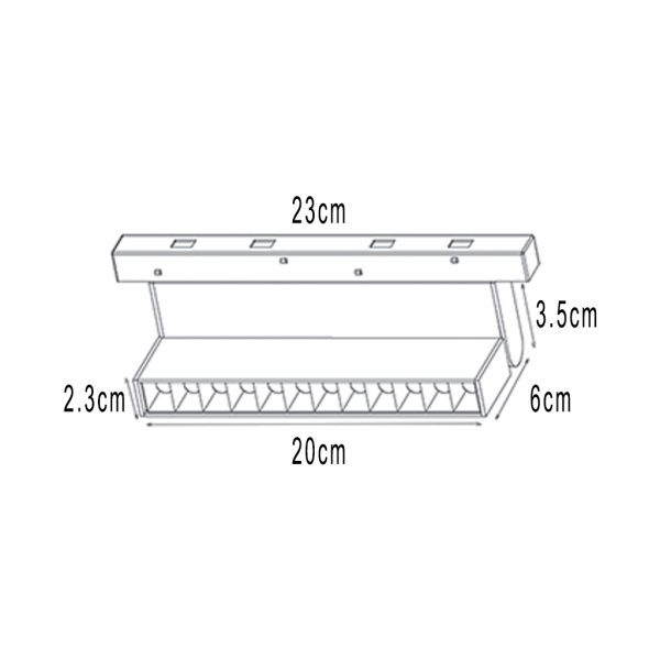 Kινητό γραμμικό φωτιστικό Flexo 4 12W 3000K 30° CRI>90(2 Groups) 5 Έτη Εγγύηση@@ - Image 4
