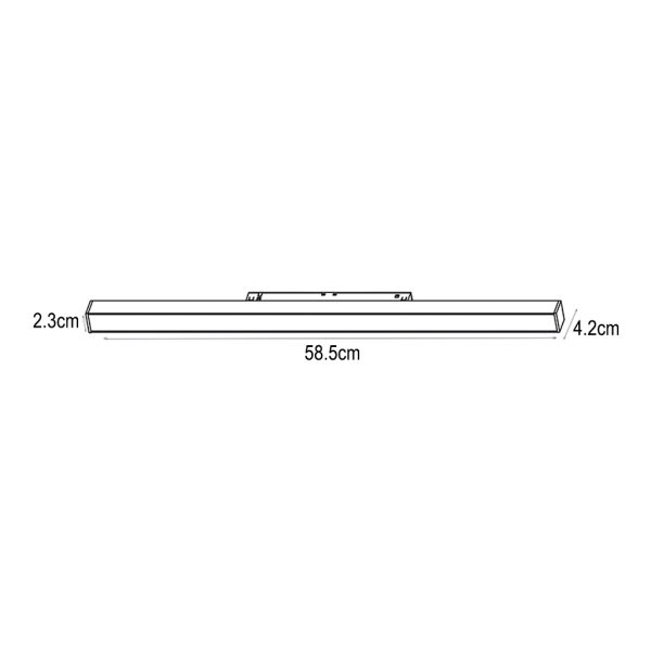Γραμμικό φωτιστικό Flexo 1 22W 4000K 120° CRI>90 (2 Groups) 65.2cm 5 Έτη Εγγύηση@@ - Image 2