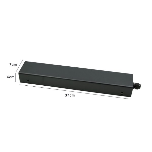 Driver box for Direto  black (sandy) 24V l37w7d4.2cm with 2 cable glands - Image 2