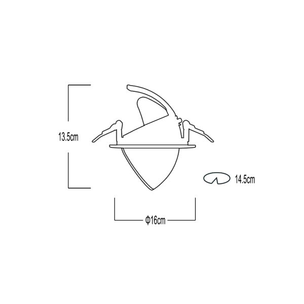 Recessed Downlight Roma 30W CCT 3000-3500-4000K 36° White CRI>90 315-720mA 34-38Volt d16h13.5cm 5 Years Warranty - Image 2