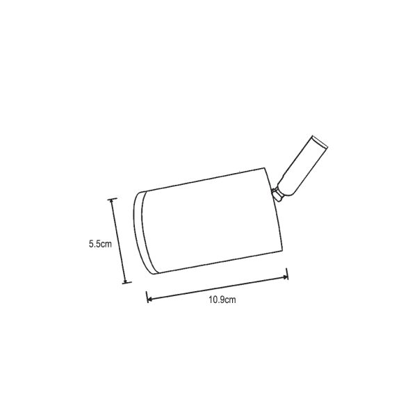 Light fitting Poco 4 GU10 50W White(Sandy) 1Phase adaptor d5.5 h10.9cm - Image 2