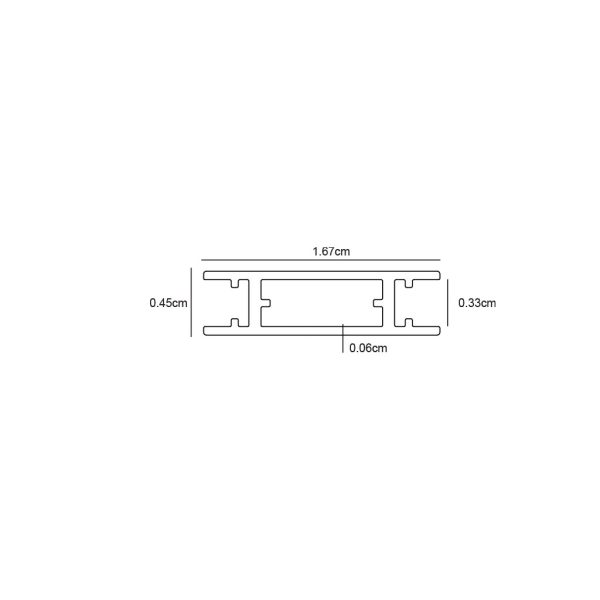 Slim Ράγα Οροφής Varrio 1m Μαύρη 16.7x4.5mm Με Τάπες 40VDC - Image 2