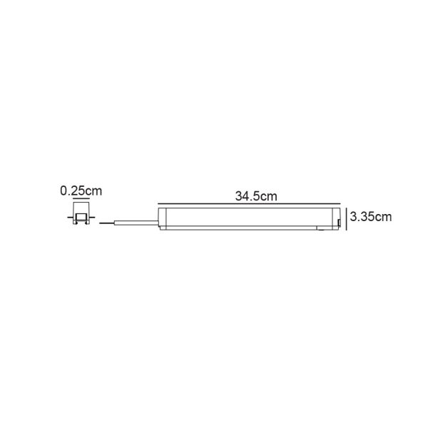 Slim Τροφοδοτικό  Ράγας Varrio 40Vdc 200W Μαύρο On-Off l34.5w2.5h3.35cm - Image 2