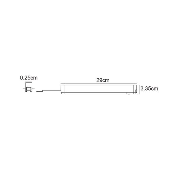 Slim Τροφοδοτικό Ράγας Varrio 40Vdc 100W Μαύρο Dali-1  l29w2.5h3.35cm - Image 2