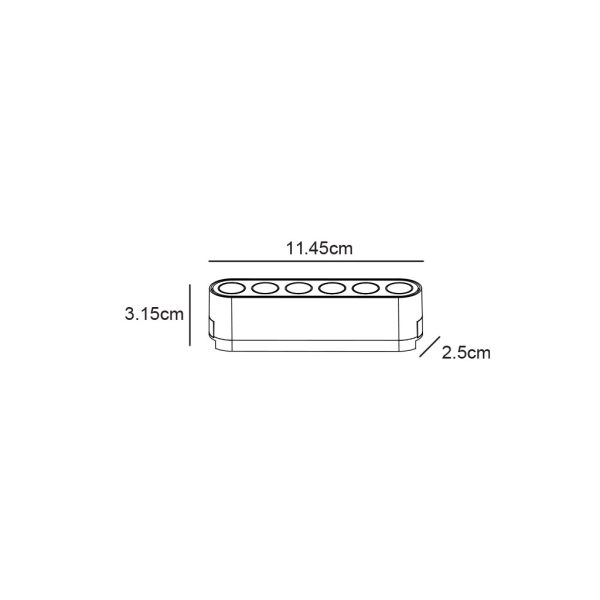 Γραμμικό Φωτιστικό Varrio 2 Μαύρο 6W CCT3 3000-4000-5000K Tuya Wifi 36°CRI>90  l11.45d2.5h3.15cm,40V - Image 2