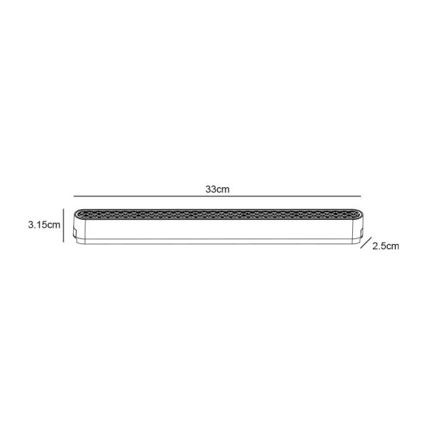 Γραμμικό Φωτιστικό Varrio 3 Μαύρο 16W CCT3 3000-4000-5000K Tuya Wifi 60° CRI>90  l33d2.5h3.15cm,40V - Image 3