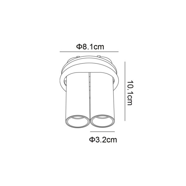Χωνευτό Φωτιστικό Selbi Μαύρο 2x7W 3CCT 2700-3000-4000K 36° CRI>90 400mA d8.1h10cm Χωρίς Τροφοδοτικό - Image 6