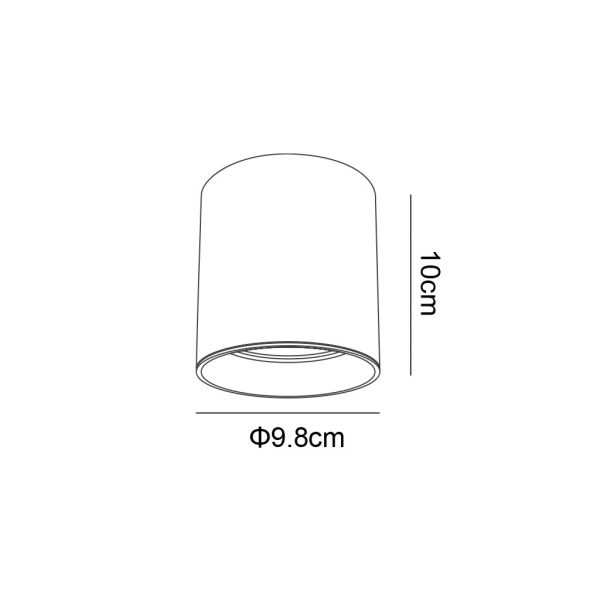 Surface Mounted Frame Selbi White(Sandy) d9.8h10cm - Image 4
