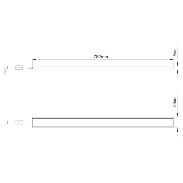 Γραμμικό Φωτιστικό Led Uplight 78cm 7W 3CCT 3000/4000/6500Κ, Για Leon 1.2m,110°, 5Έτη, 170mA 36VDC - Image 4