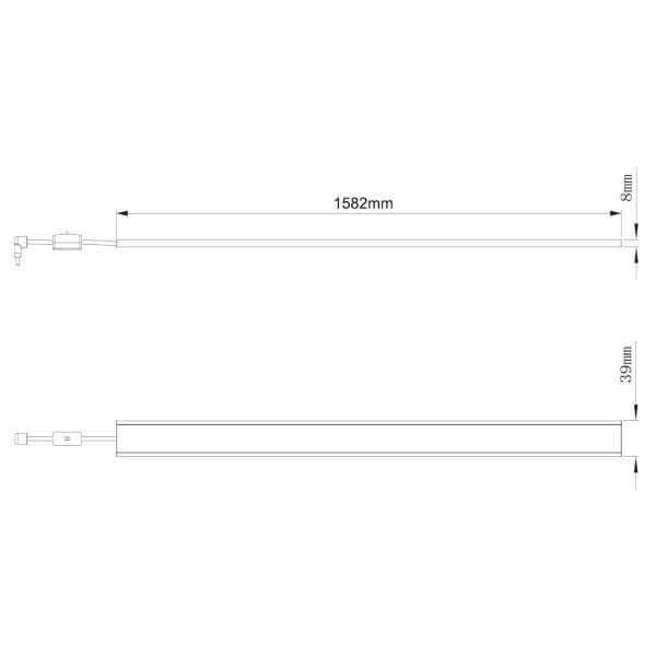 Γραμμικό Φωτιστικό Led Uplight 160cm 11W 3CCT 3000/4000/6500Κ,Για Leon 2m,110°, 5Έτη,315mA, 36VDC - Image 4