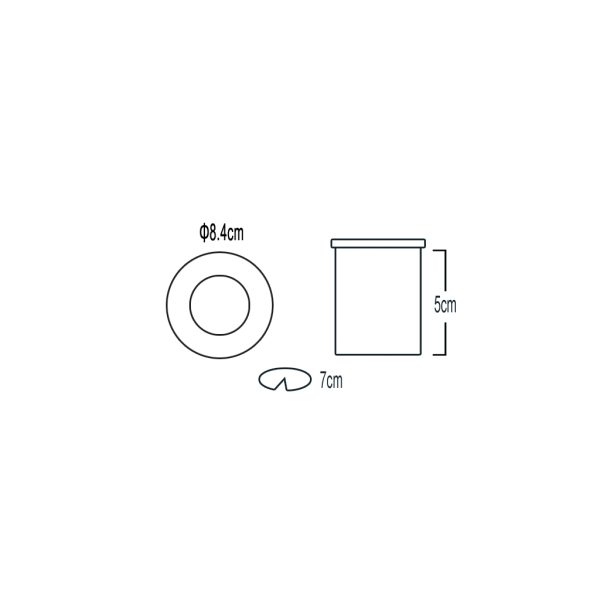 Recessed Downlight Dol-R Rround Nickel Mat GU10 IP65 With Clear Glass, d8.4cm - Image 3