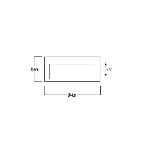 Εξωτερικό Ασύμμετρο Φωτιστικό Flor Led 9W 3000K IP65 Ανθρακί h10.6w20.4d4cm - Image 2