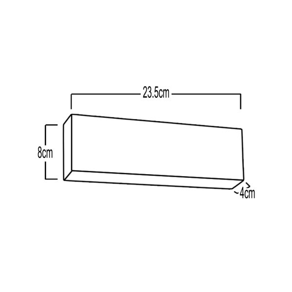 Επίτοιχο Φωτιστικό Led Book 7W 3000K IP65 Λευκό w23.5d4h8cm Seaside Class,UV protected - Image 3